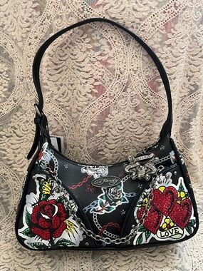 NWT Ed Hardy hobo shoulder bag